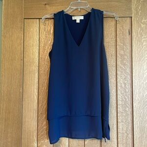 Michael Kors Long length, layered top Navy